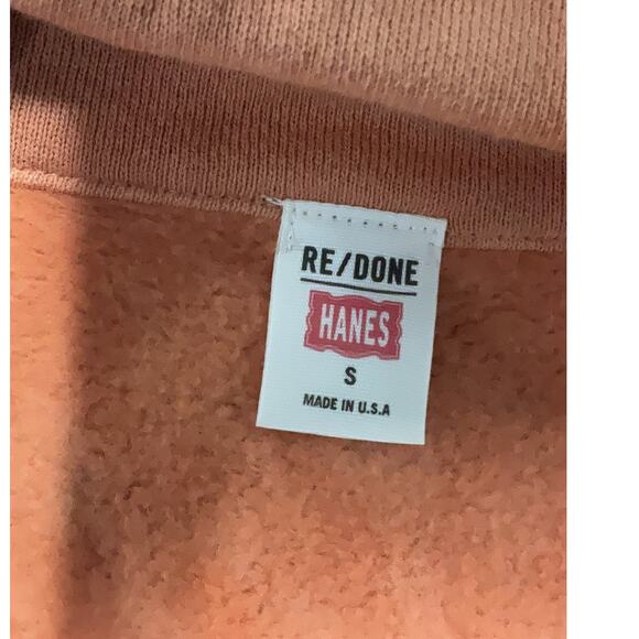 Re/Done x Hanes 70s half zip Sweatshirt Made in USA Tie Dye Size Small - Picture 4 of 5